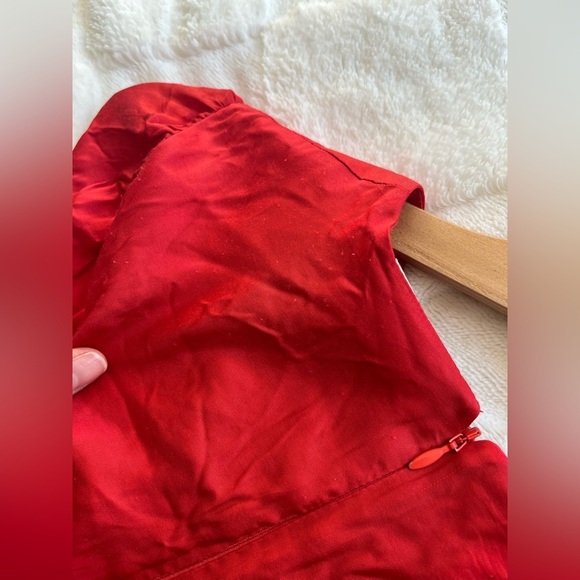 Farm Rio Red One Shoulder Maxi Cutout Dress Resortwear - Picture 13 of 15